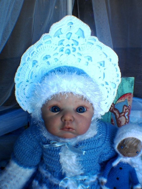 Снегурочка реборн Лола и веселый снеговик Ларс