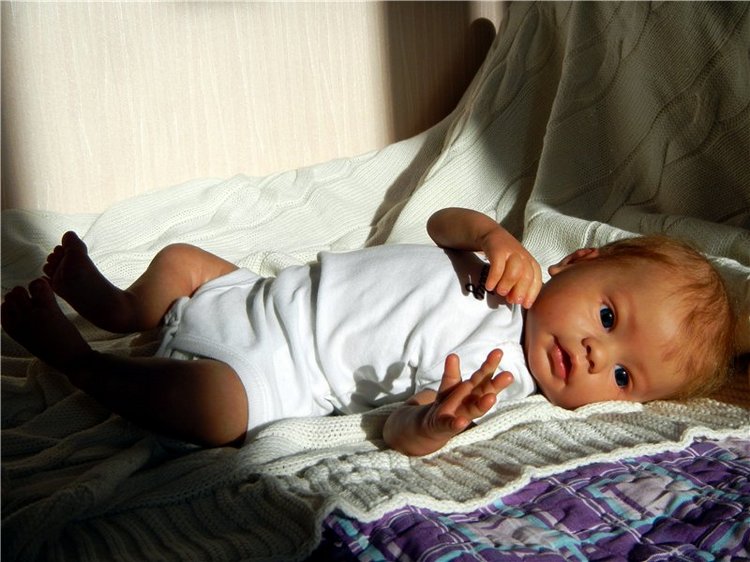 Ариша. Малышка реборн Barmalina Nursery (фото 8)