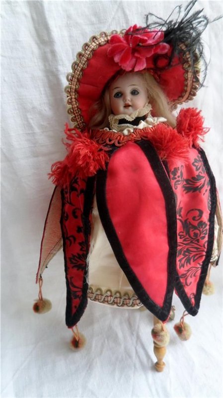 Помощник во флирте, шутовская кукла (Marotte antique doll) (фото 3)