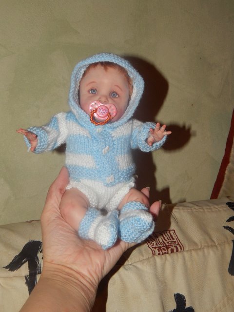 В голубых тонах. Мои вязалочки | Бэйбики В голубых тонах. Мои вязалочки (фото 9)