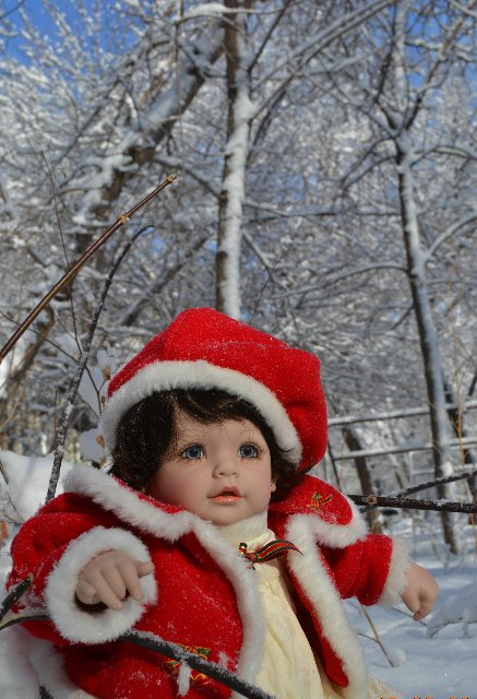 За корзинкой подснежников... Кукла Adora