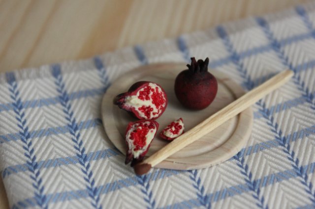 Урожай в коробке с "Фимо". Миниатюра для кукол (фото 10)