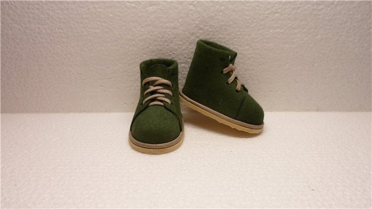 Ботиночки из кожи нового размера: 4,7 см на 2,2 см (фото 2)