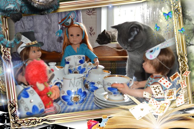 Глава, в которой пьют чай как ненормальные. Кукла Gotz Ханна с собачкой 2013 (фото 10)