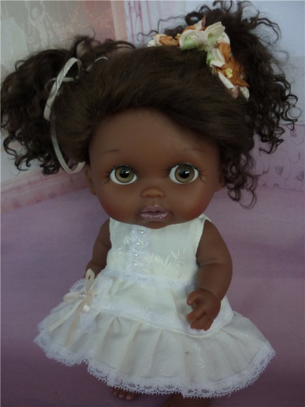 Темнокожий ангел... ООАК - кукла Лила из серии Lil'Cutesies от Berenguer (фото 6)