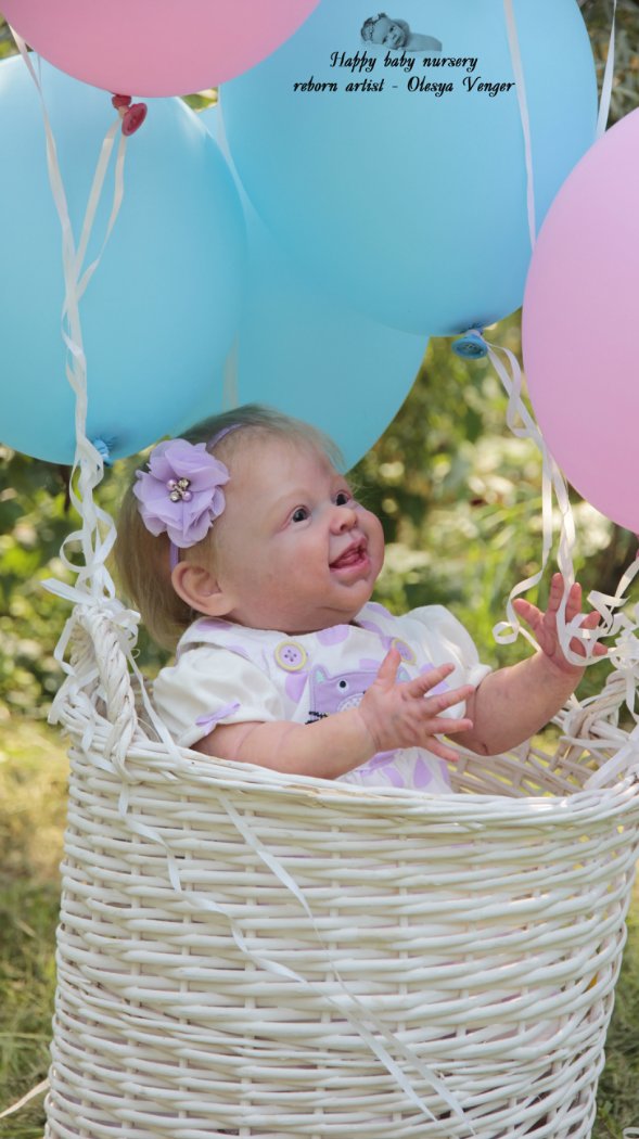 Мой солнечный лучик, моя радуга, мое счастье, моя Милена, Миленочка, Милеша. Кукла реборн Олеси Венгер