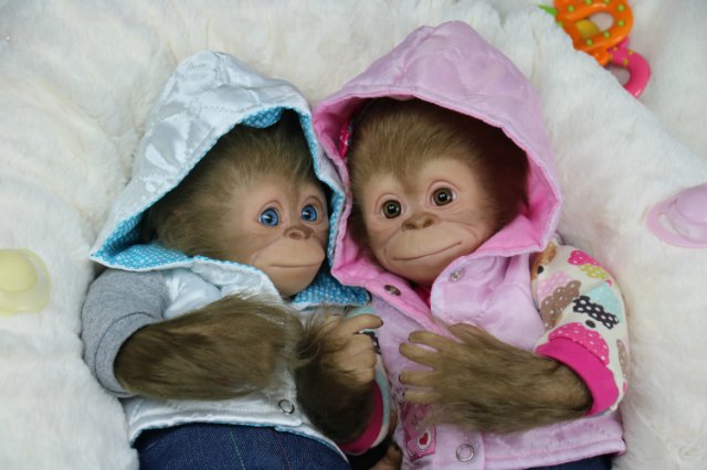 Мартышка - малышка... Куколка реборн Виктории Вишни