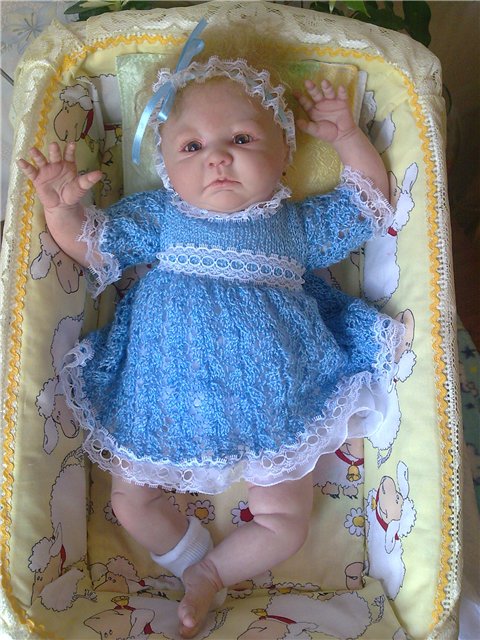 Новая вязалочка для малышки-реборн (фото 5)
