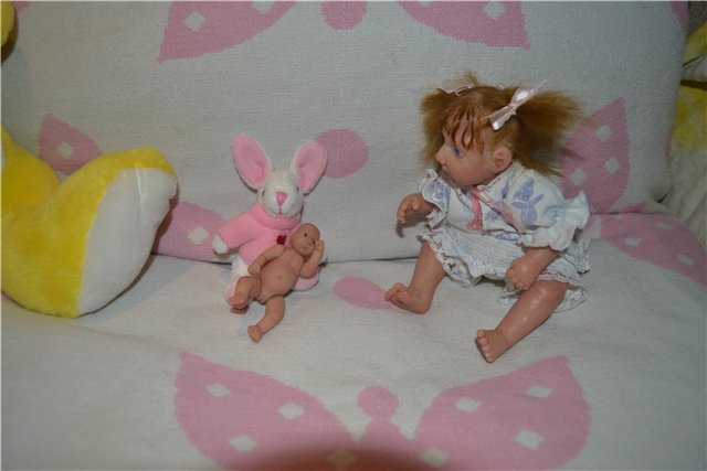 Любопытная ООАК малышка для Виктории. Авторская кукла Медведевой Ольги (фото 8)