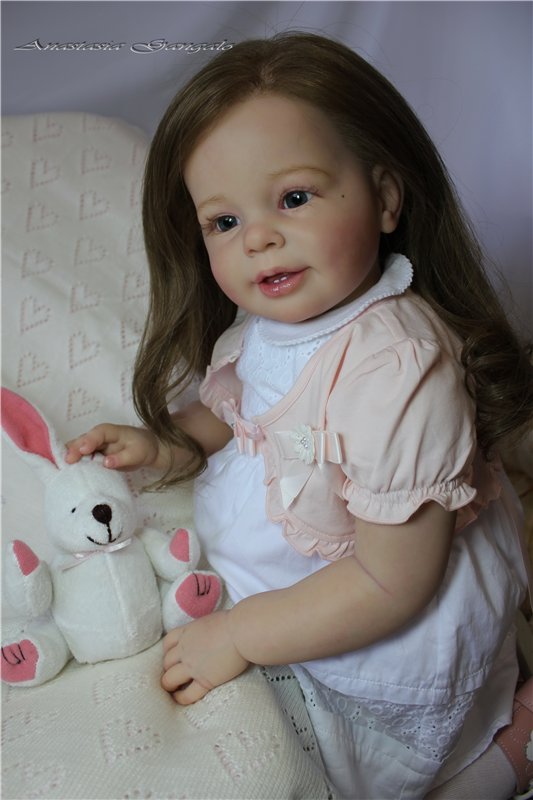 Поделись улыбкою своей.Стефания,кукла реборн Анастасии Гангало