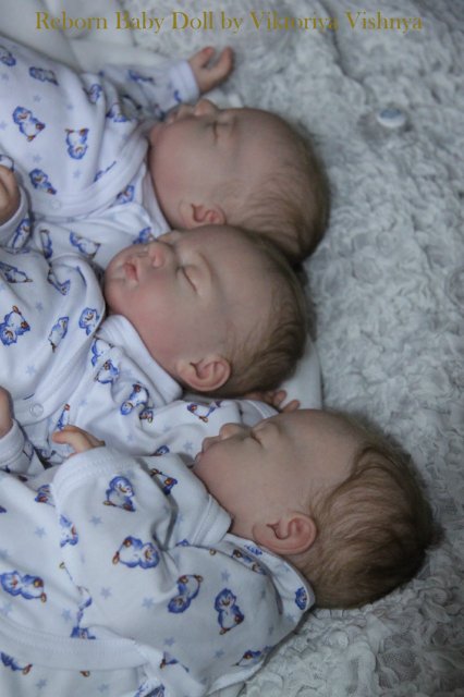 Тройняшки Джошики... Куколки реборн Виктории Вишни