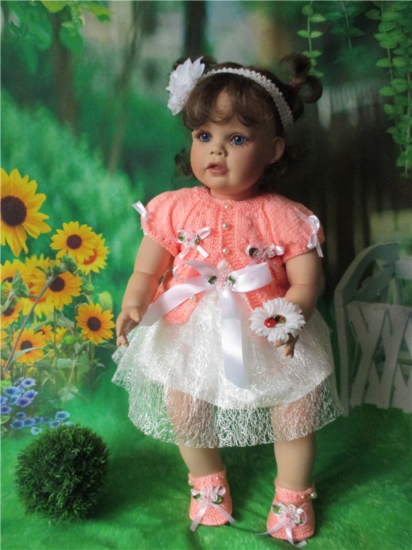 " Цветущая Яблонька"- моя новая работа ( для малышек Lee Middleton ,реборн и всеx подобныx малышек-очаровашек)