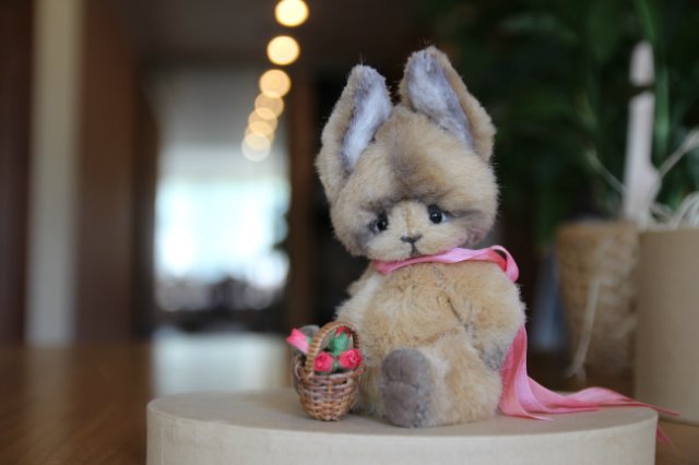 Зайка тедди Донни — Авторские мишки Тедди и друзья: фото (фото 2)