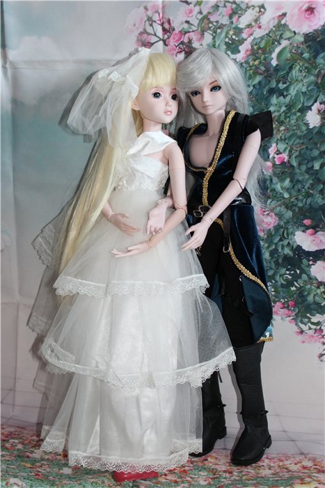 Принц-воин с невестой. Шарнирные куклы "Звезды подиума" новой волны