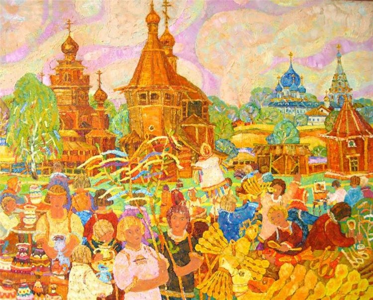 Троицкие гуляния у деревни Василёво, часть первая. Архитектурно-этнографический музей под открытым небом "Василёво"