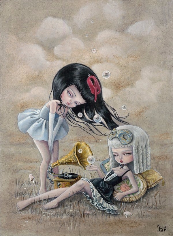 Мрачные и прекрасные куклы художницы Кукула (Kukula) в оригинальных арт иллюстрациях Натали Абрамович. Много фото