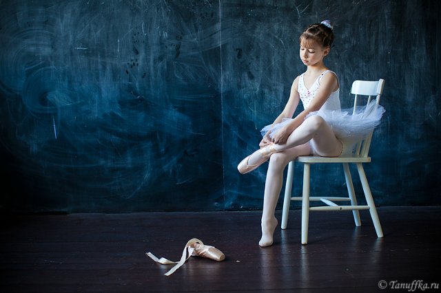 Голубая танцовщица или Магия балета. Фарфоровая коллекционная кукла от Донны Руберт