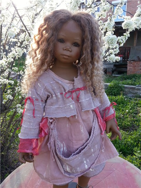 Шоколадная девочка Натитти от Annette Himstedt (фото 4)