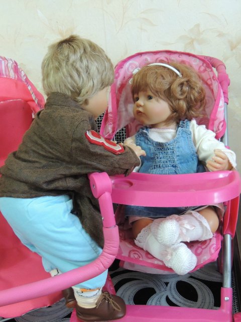 Сказка про Аиста. Куклы Bettine Klemm