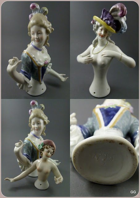 Antique half dolls. Куклы-половинки. Куклы для рукодельниц