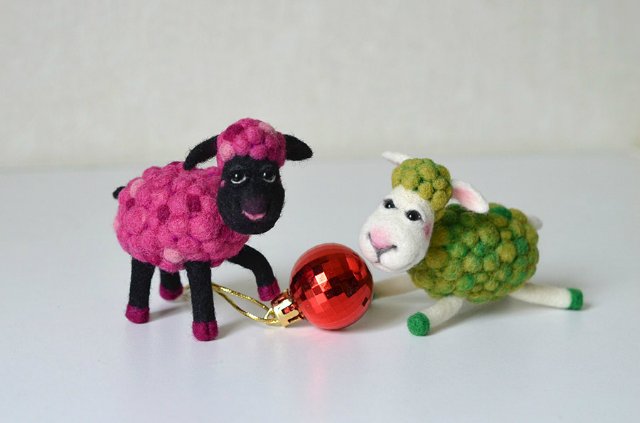 Овечки. Игрушка валянием своими руками (фото 5)