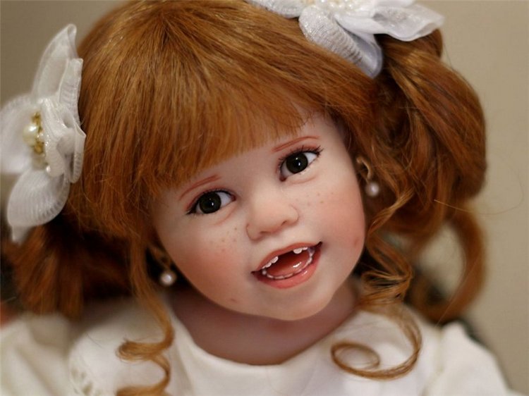 Тебя солнце улыбкой своей обласкало и наполнило жизнью и светом своим … авторская кукла Джули Фишер, Julie Fischer