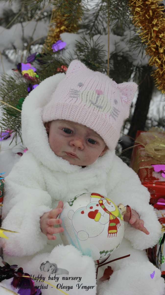 Моё предновогоднее чудо, моя Карлотта. Кукла реборн Олеси Венгер