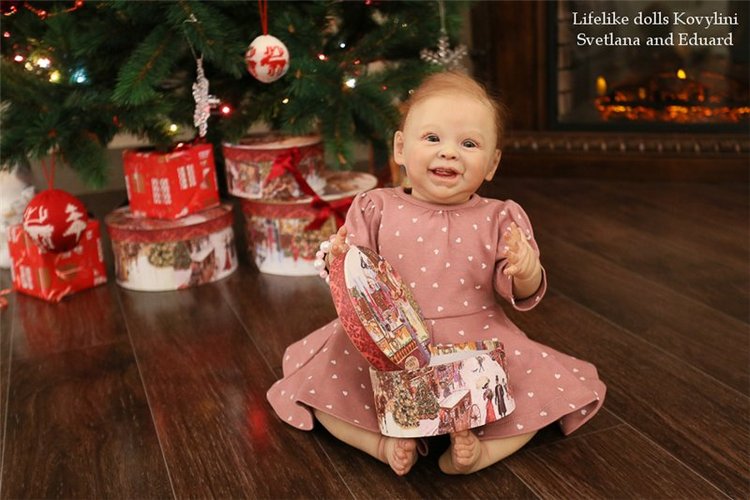 На щечке родинка, а в глазах любовь! Варенька - кукла реборн Ковылиных Светланы и Эдуарда