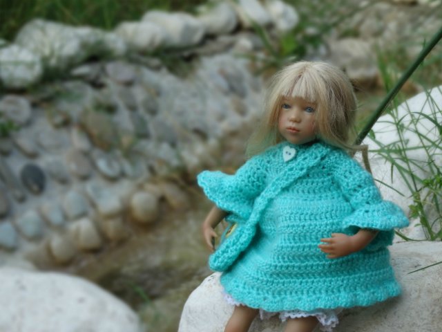 Бирюзовые зерисовки — Куклы Annette Himstedt (Аннетт Химстедт): коллекционные (фото 8)