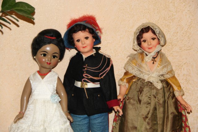 Жемчужины моей коллекции антикварная французская пара Petitcollin и кубинка 1970-х ивановской фабрики игрушек (фото 8)