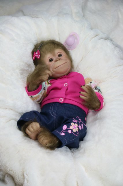 Мартышка - малышка... Куколка реборн Виктории Вишни