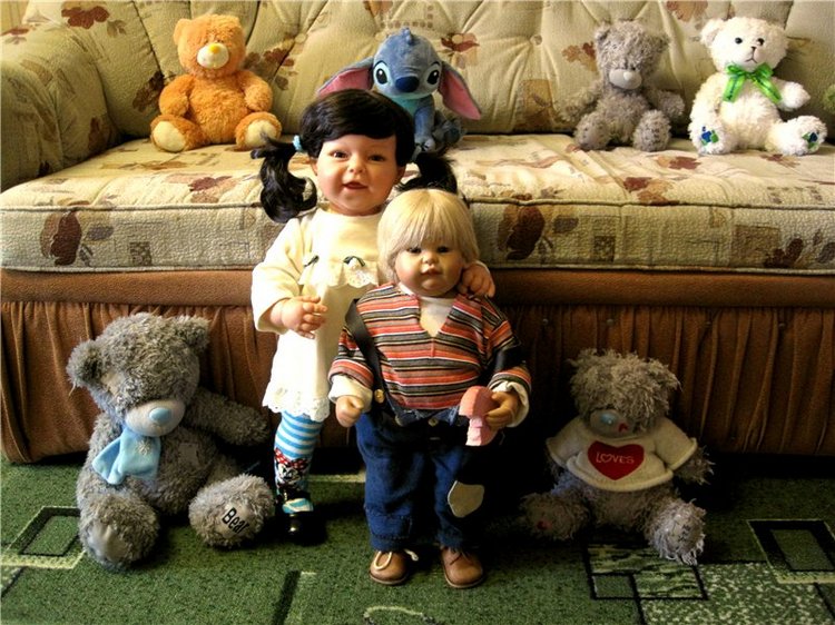 Пончик Эдер. Радость встречи. Коллекционна кукла Susi Eimer