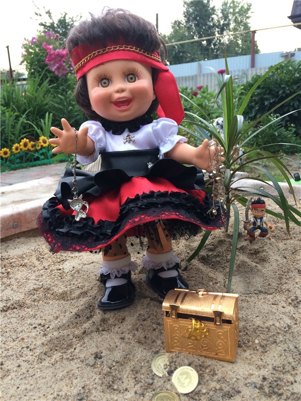 Хейди пиратка.Baby Face — Куклы Galoob Baby Face (Фейсинки): винтаж 90 (фото 3)