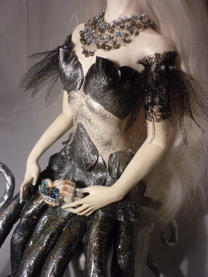 Морская царевна. Авторская кукла ручной работы (фото 3)