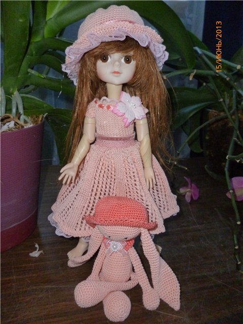Новый образ платья. Одежда для кукол БЖД своими руками (фото 7)