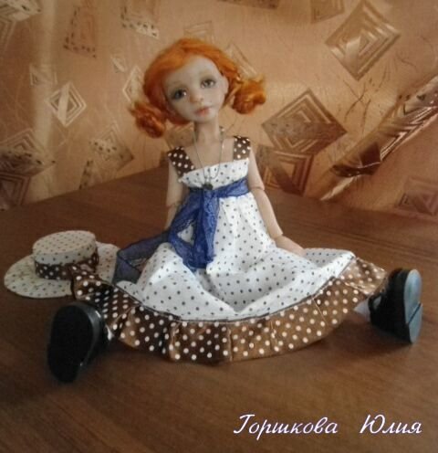 Алиса. Моя первая шарнирная кукла из запекаемой пластики! ООАК Горшковой Юлии (фото 5)