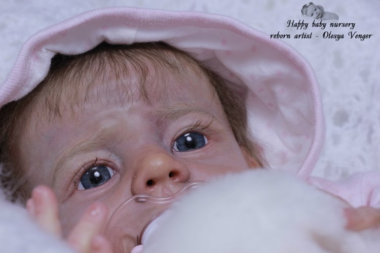 Моё предновогоднее чудо, моя Карлотта. Кукла реборн Олеси Венгер