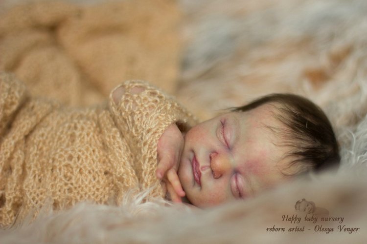 Кроха Торопыжка, недоношенная малышка Рози. Кукла реборн Олеси Венгер (фото 9)