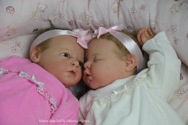 Близняшечки Ноа... Куколки реборн Виктории Вишни