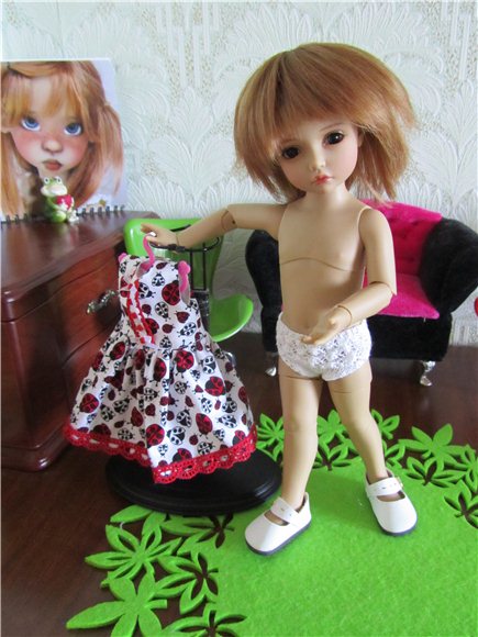 Аленка - модница. Кукла BJD (фото 4)