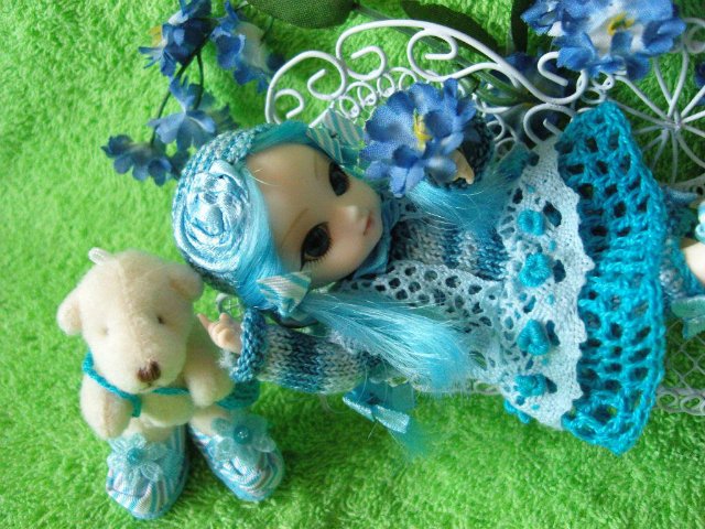 Новые образы кукляшек Ai (образ "Голубая роза) (фото 6)