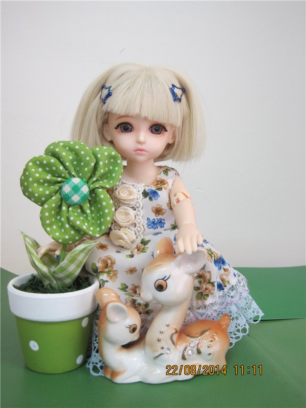 Обновочки для Анечки. Куколка БЖД из молда Близнецы от Кастом Хаус, рост 24 см (фото 2)