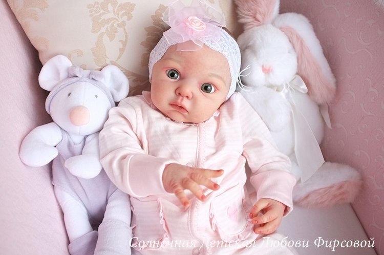 Малышка реборн Лолочка из одноименного молда от Adrie Stoete. Художник- Любовь Фирсова (фото 5)