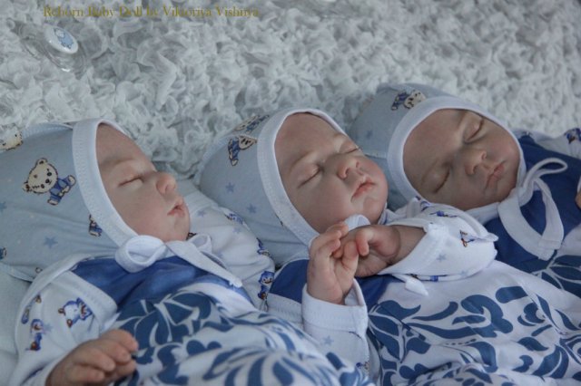 Тройняшки Джошики... Куколки реборн Виктории Вишни