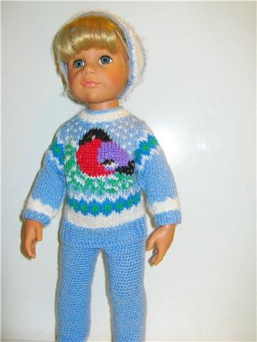 И опять снегири... Комплекты теплой одежды для фэйсинок, паолочек и кукол Готц