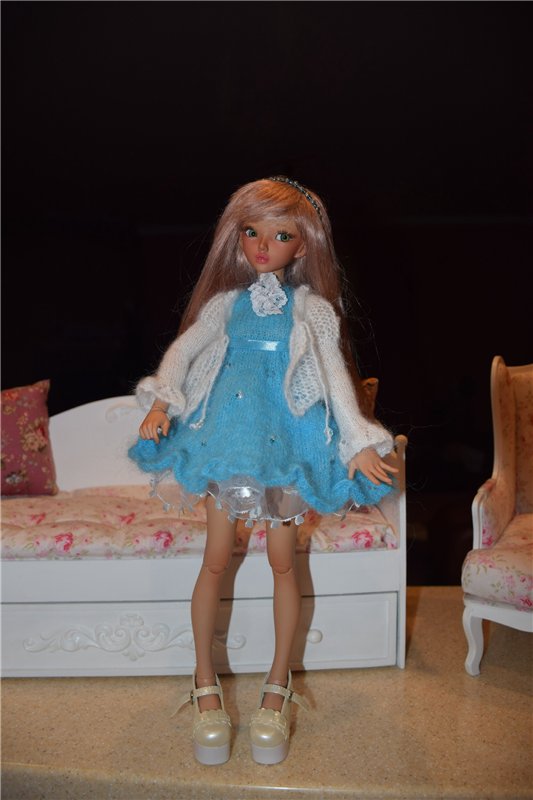 Распаковка MiniFee Chloe от Fairyland, а также сравнительные фото других бжд кукол мсд формата, проживающих у нас (фото 10)