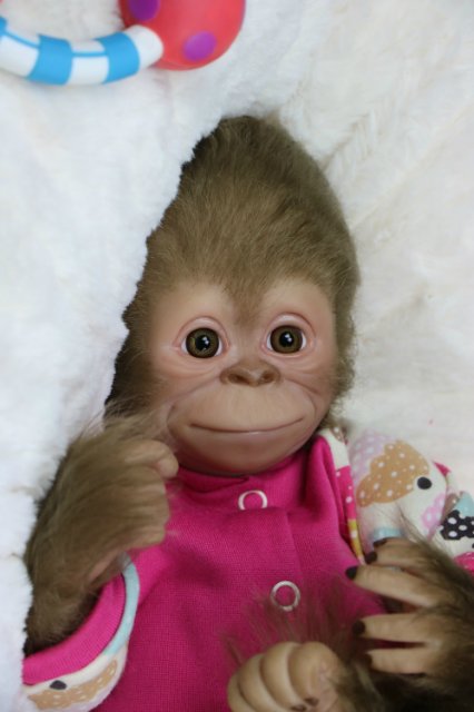 Мартышка - малышка... Куколка реборн Виктории Вишни (фото 10)