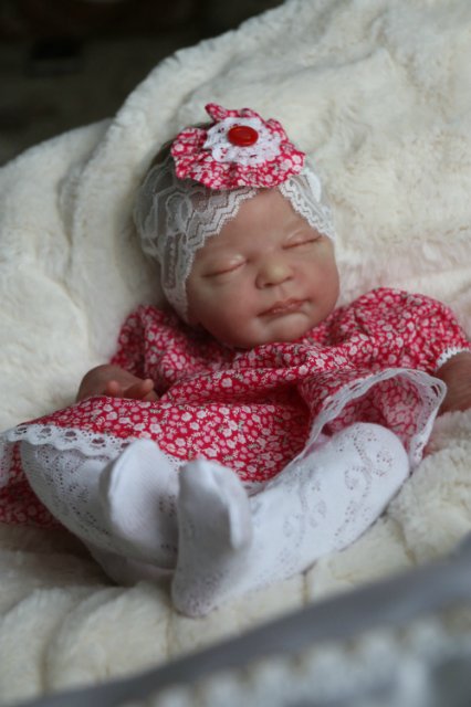 Спящая малышка Рози 2. Куколка реборн Виктории Вишни