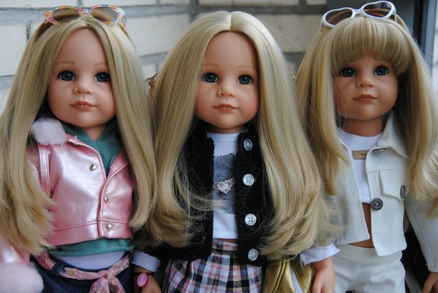 Мы сестренок соберем - будем модничать втроем! :) Красотки Сары-модницы от Gotz 2004, 2007, 2009