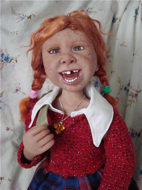 Авторская кукла Кондрашовой Ирины. Анфиска-егоза (фото 2)